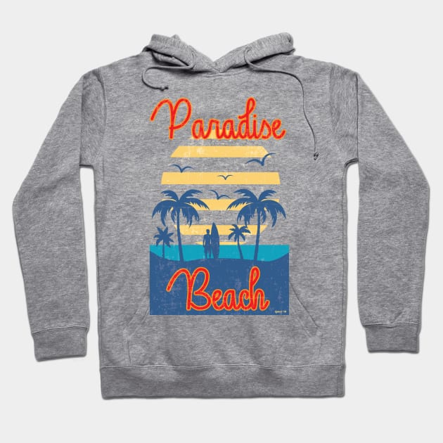 paradise beach Hoodie by igdali1